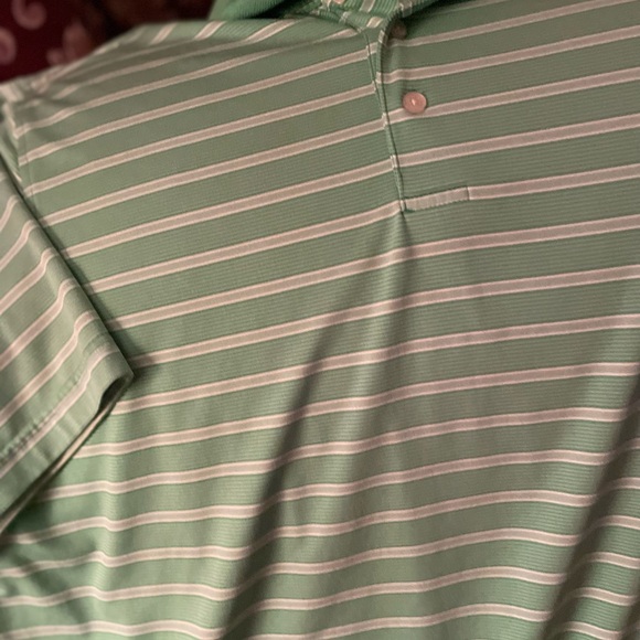 Walter Hagen Mint Green Striped Polo - Picture 3 of 6